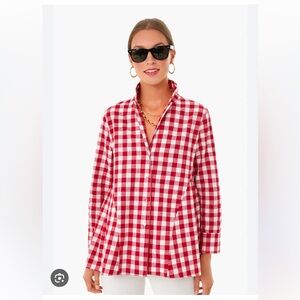 Tuckernuck POMANDER PLACE Apple Red Gingham Scarlett Button Down